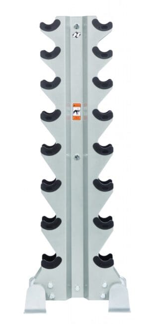 Hoist HF-5460 8-Pair Vertical Dumbbell Rack front.
