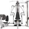 Hoist HV4 Elite Gym with Hoist leg press and cable column attachments.