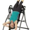 Teeter Hang Ups Contour L5 Ltd. Inversion Table with Model inverted.