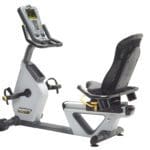 Back left side of Hoist Lemond RT Recumbent Trainer.