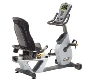 Back right side of Hoist Lemond RT Recumbent Trainer.