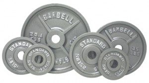 Troy Barbell Olympic (2") Gray Steel Plates.