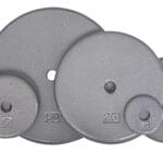 Troy Barbell Standard (1") Gray Steel Plates.