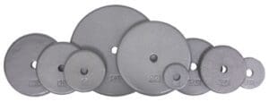 Troy Barbell Standard (1") Gray Steel Plates.