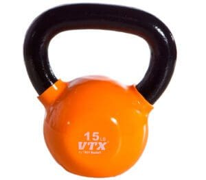 Troy Barbell VTX Vinyl Coated Kettlebells.