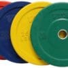 Troy Barbell Olympic (2") Rubber Bumper Plates Colored.
