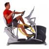 Octane XR6 Seated Elliptical with model pedaling.