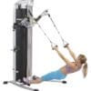 Hoist MI-5 Functional Training Gym with model doing body row.