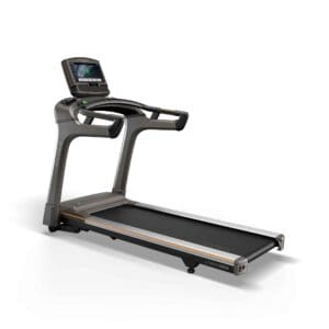 Matrix Fitness T50 Treadmill back left with XIR console.