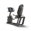 Matrix Fitness R50 Recumbent Bike back left with XIR console.