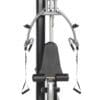 Hoist MI1 Home Gym front with cables on end of shoulder press arms.