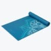 PREMIUM INDIGO POINT YOGA MAT - 6mm rolled up.