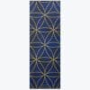 Reversible Metallic Sun & Moon Yoga Mat - 6mm top view pattern side.