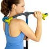 TEETER - T3 Massager with model using single ball on top of shoulder blade.