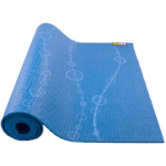 Go Fit Designer Yoga Mat - Bubbles rolled up.