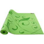 Go Fit Designer Yoga Mat - Hummingbird Garden rolled up.