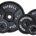 Troy Barbell Olympic (2″) Black Steel Plates.