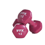 2 12 pound Troy Barbell VTX Vinyl Coated Dumbbells.