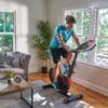 Echelon EX-3 Indoor Cycle with male Model.