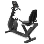 Back left of Horizon Comfort R Recumbent Bike.