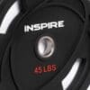Inspire Fitness 45 pound plate.