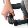 3g Cardio Elite Recumbent Bike seat handle close up.