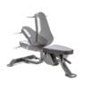 Bodycraft F703 F/I Utility Bench backrest position examples from front right side.