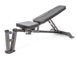 Bodycraft F704 F/I/D Dumbbell Bench in first inclined position.