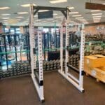 Used Samson Half Rack with Plate storage front right top.