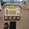 Used/Refurbished Lemond RT recumbent bike console in middle of workout.
