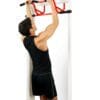 GoFit Elevated Chin Up Station with model doing neutral pull ups.