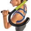 GoFit Muscle Hook Multitool with model rolling ball on head.
