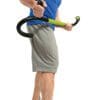 GoFit Muscle Hook Multitool with model rolling ball on glute.