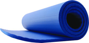 GoFit Pilates Mat partially unrolled.