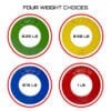 Micro Gainz Multi-Color Olympic Size Fractional Weight Plates Set of 8 Plates .25LB-1LB w/ Bag - Image 5