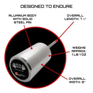 Micro Gainz GymPin (3" length, 3/8" pin) - Image 4