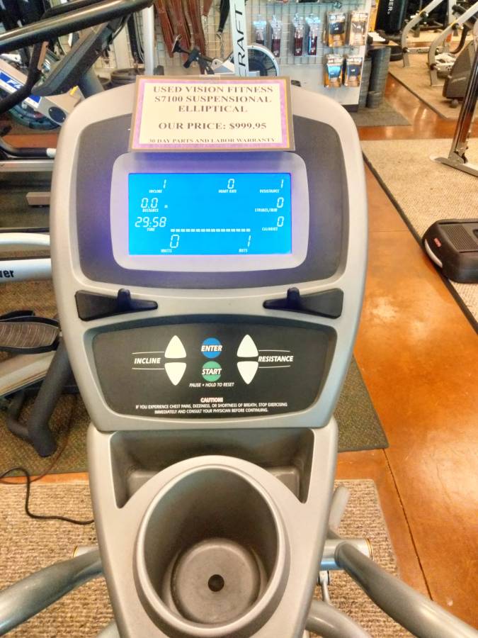 Used refurbished Vision S7100 suspension elliptical New Mexico s Largest Selection of Fitness Equipment at The Fitness Superstore